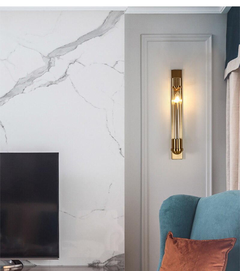 Aurora Luxe Dual-Glow LED Wall Sconce in Gold Finish