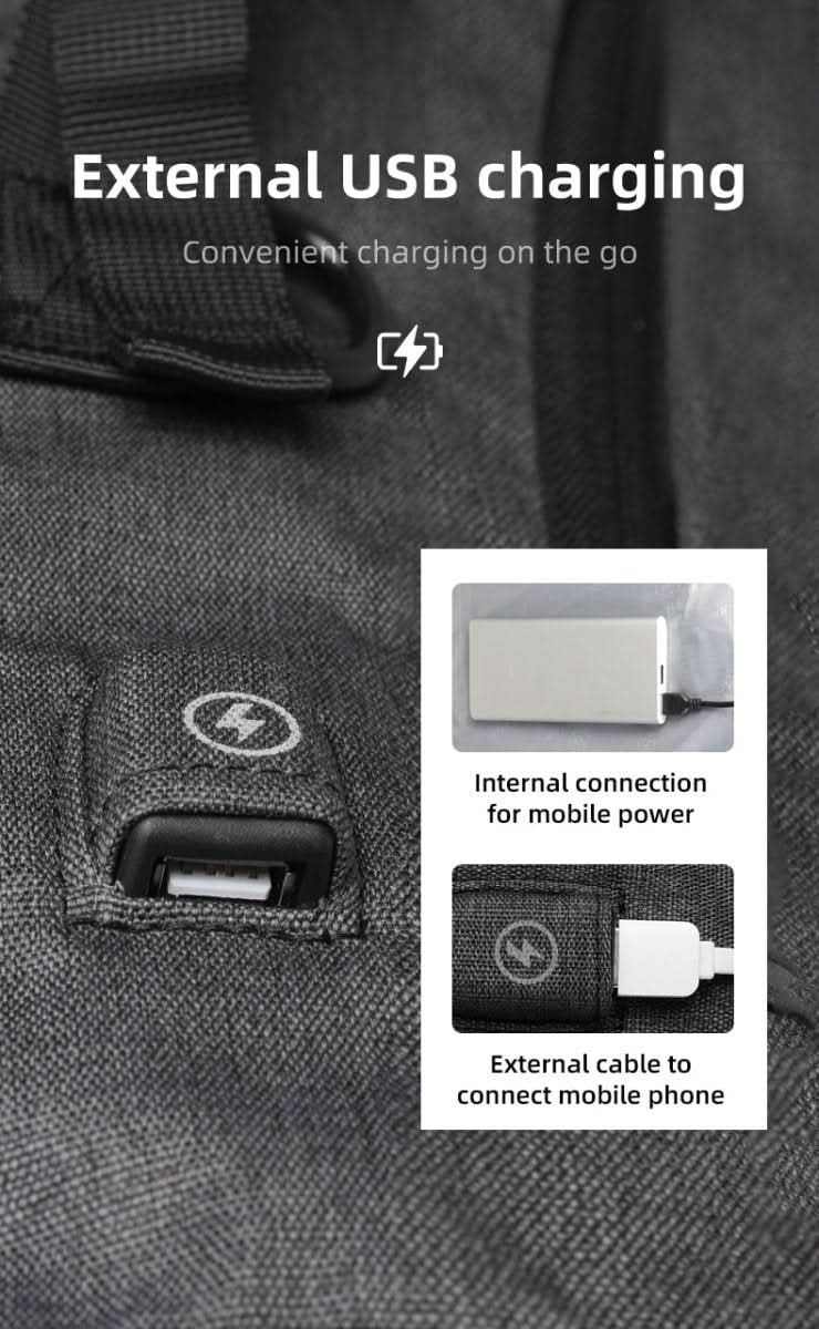 UrbanFlex Expandable Backpack with Charging Port for Adventures