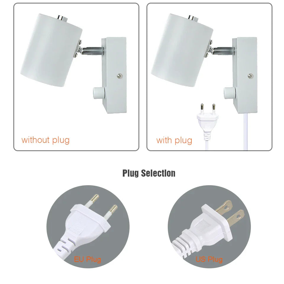 Swiveling Wall Lamp with Switch