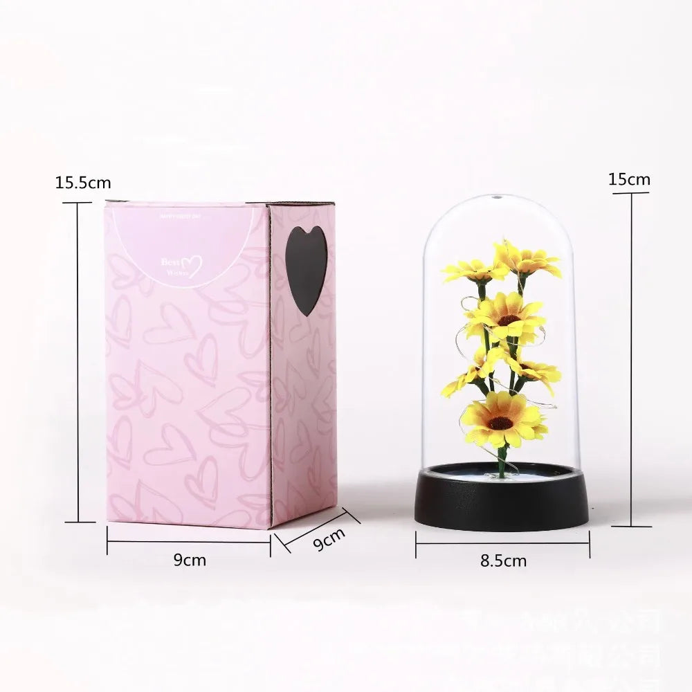 Charming Floral LED Table Lamp for Celebrations
