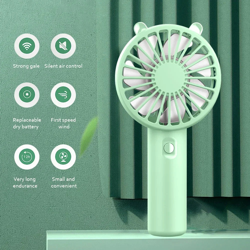 Travel-Sized Cooling Breeze | Rechargeable Handheld Fan with Adjustable Speed