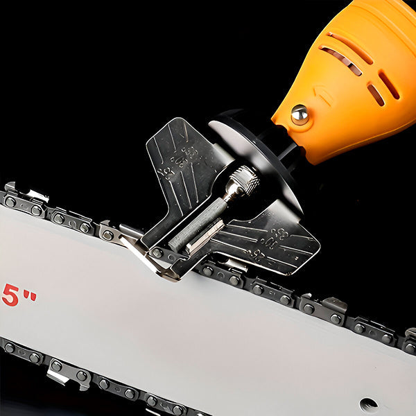Chainsaw Blade Sharpener with Built-in Sharpening Tool