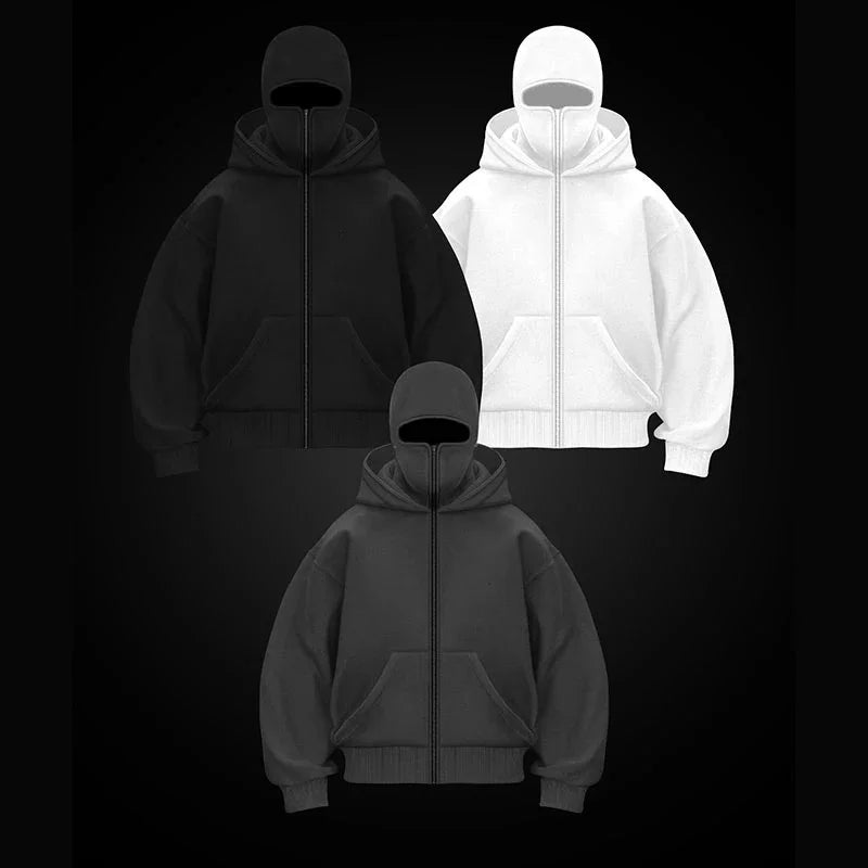 Oversized Hoodie | Dual-Layer Hood | Winter Warmth Protection | Cotton-Blend