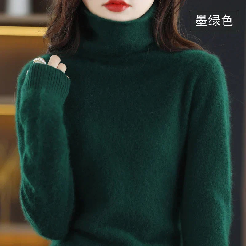 Luxura Cashmere High-Collar Sweater for Cozy Seasons