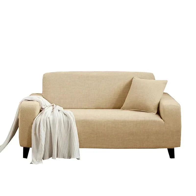 ShieldPro Stretchable Sofa Cover: Water-Resistant & Chic