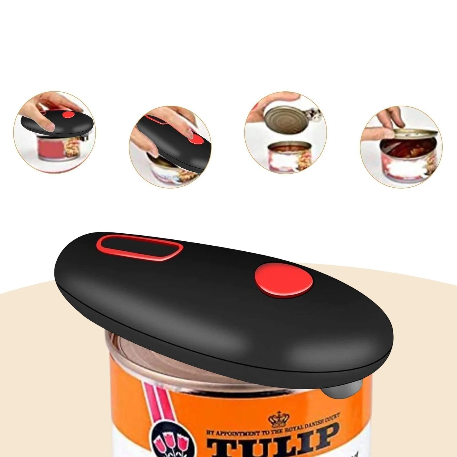 Effortless Electric Can Opener for Easy Food Prep