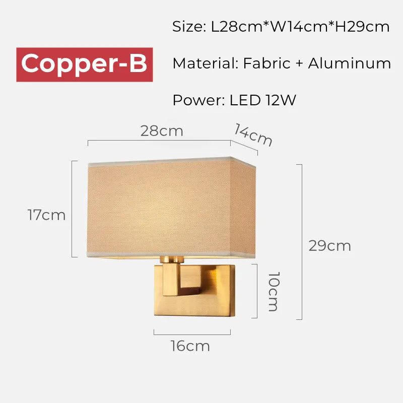 Taavita Wall Lamp with Reading Light