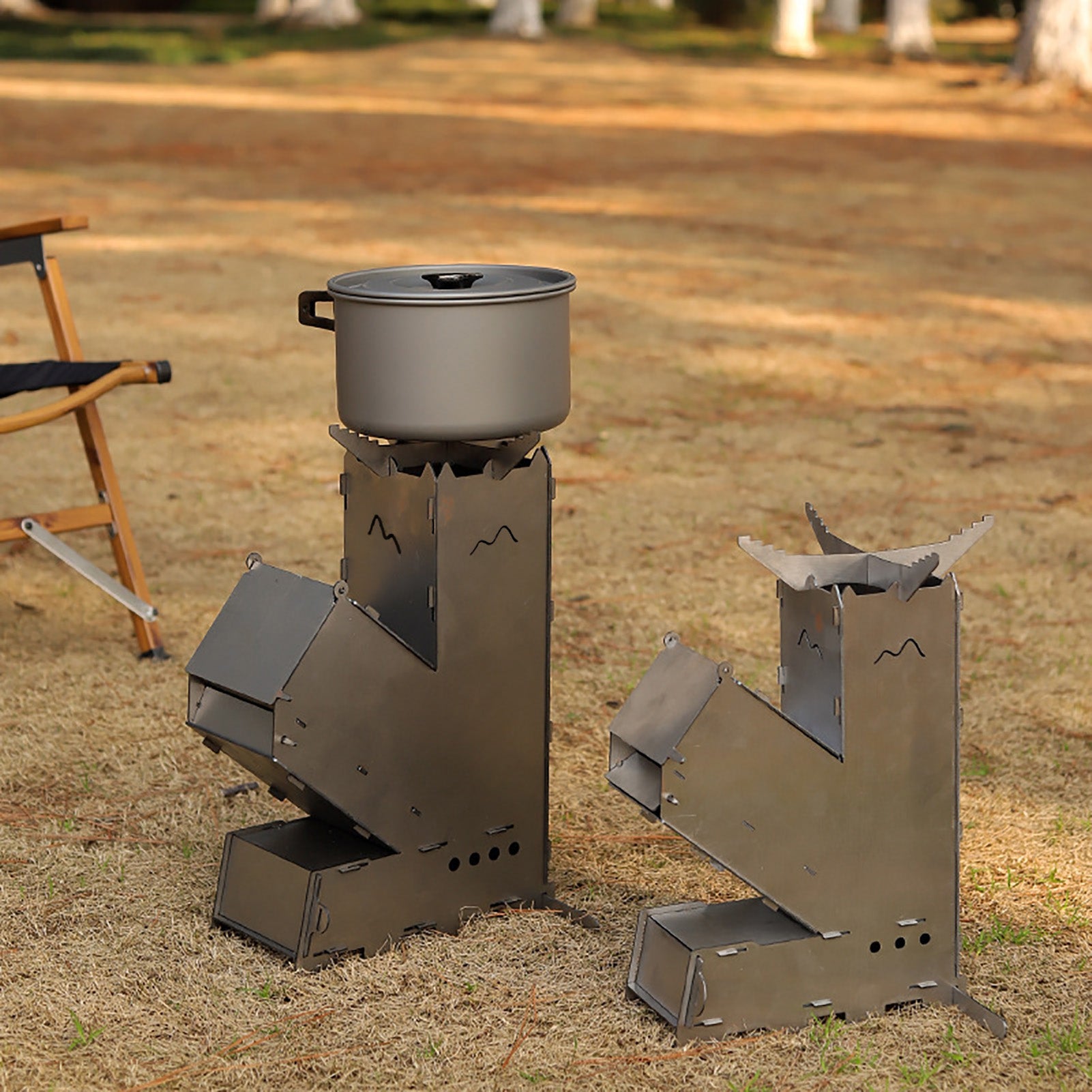 Outdoor Portable Wood Burning Stove Heater for Camping