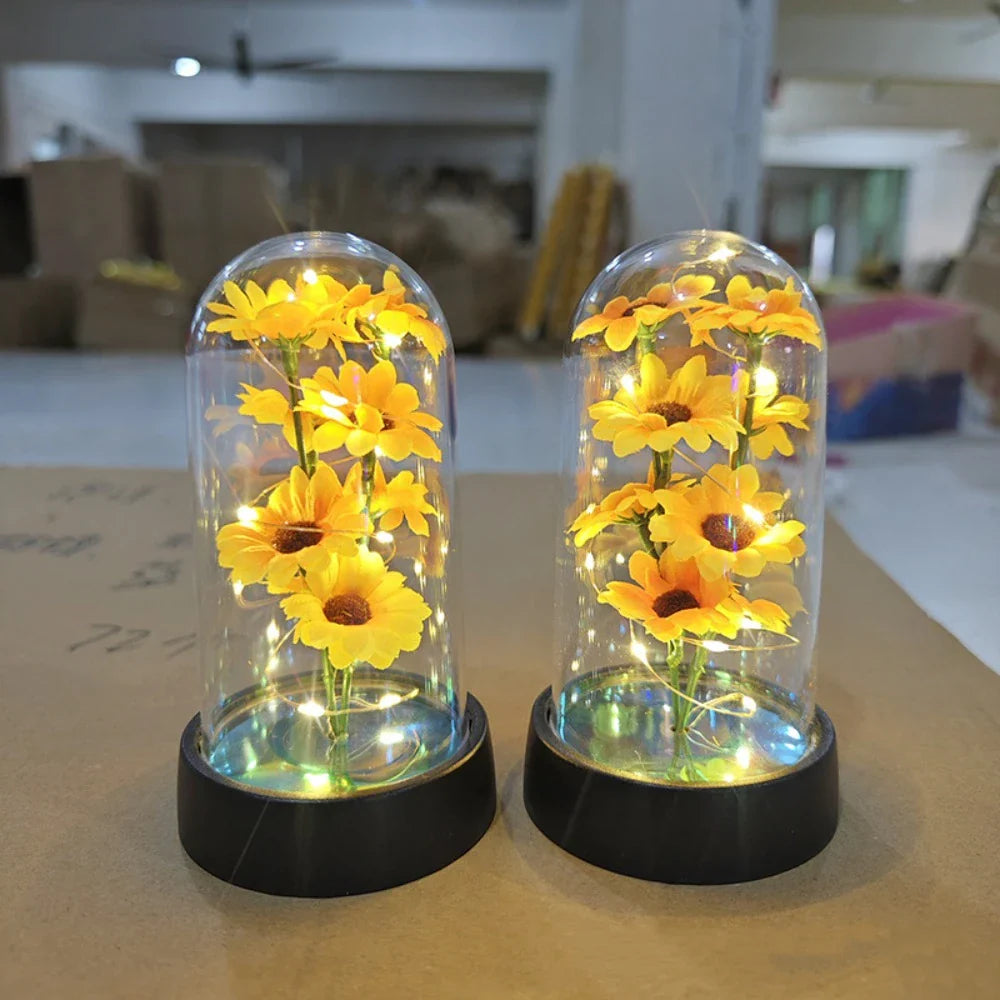 Charming Floral LED Table Lamp for Celebrations
