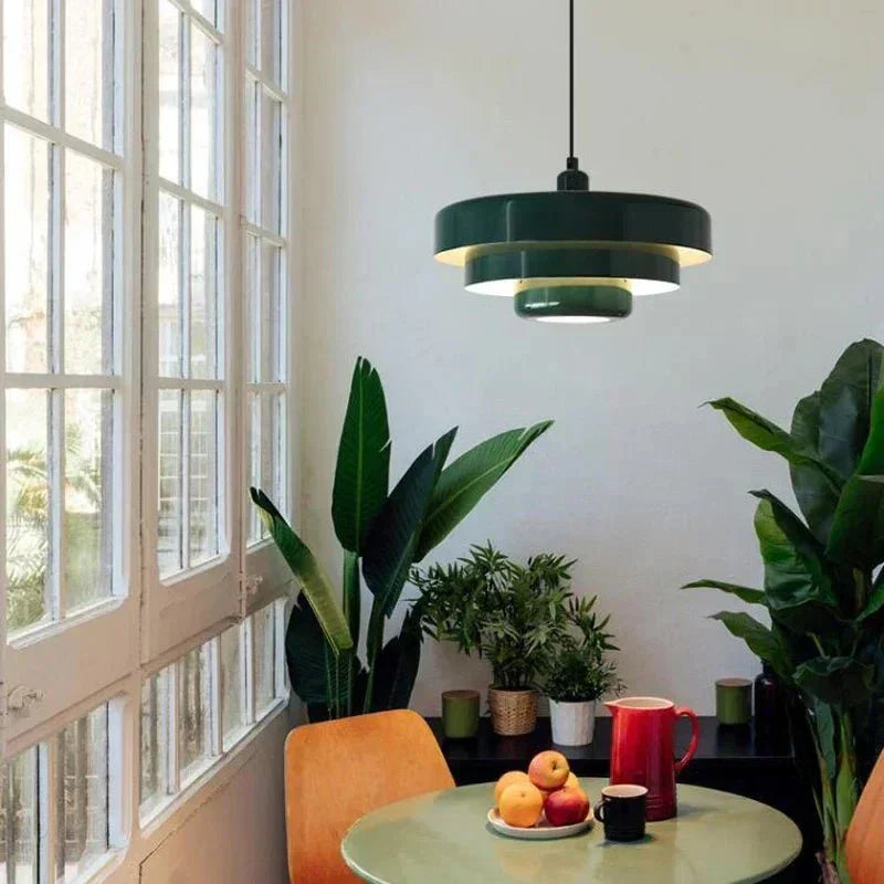ChromaGlow Tiered Pendant Light in Soft Pastel Shades