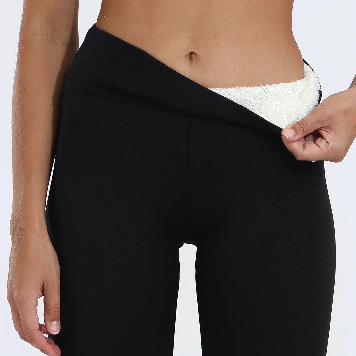 CozyShield Fleece-Lined Winter Leggings for Daily Use
