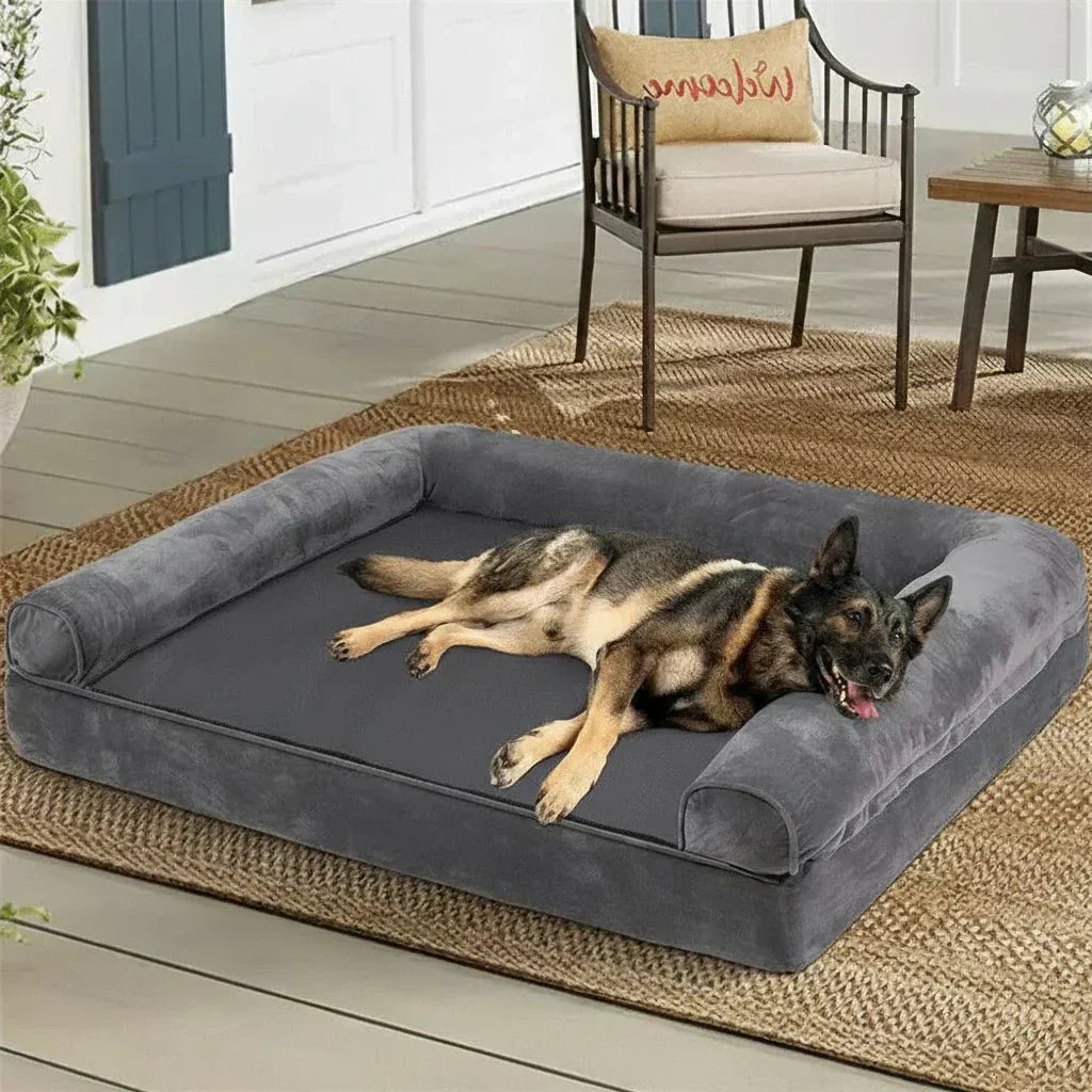 SerenePaw Orthopedic Memory Foam Dog Bed with Water-Resistant Cover