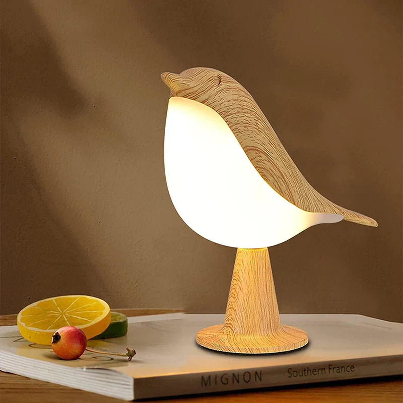Charming Nature-Inspired LED Lamp with Colorful Bird Design