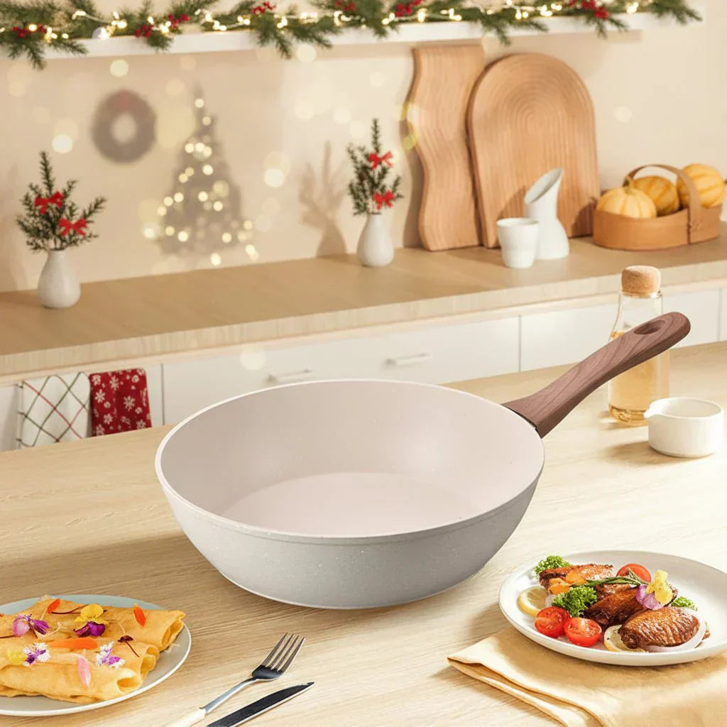 EcoChef Deep Nonstick Frying Pan for Versatile Cooking