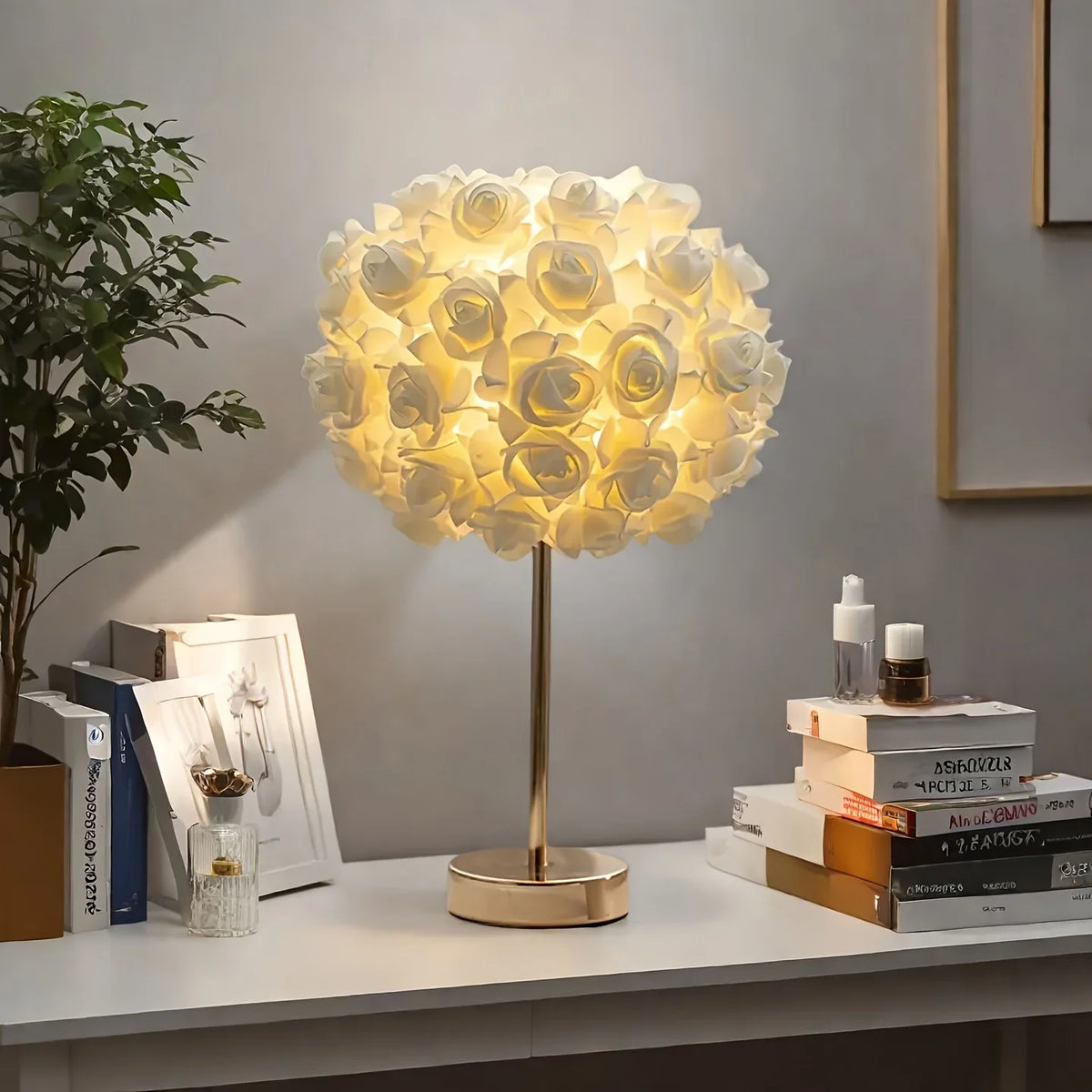 Charming Floral LED Table Lamp for Elegant Home Lighting
