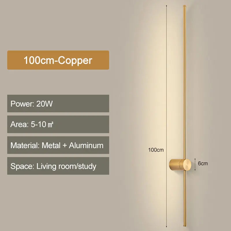 Taavita Wall Lamp Rod Black - Elegant Design for Your Home