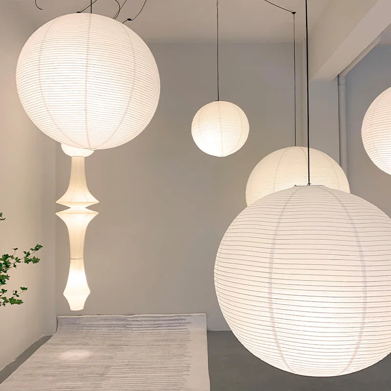 Elegant Rice Paper Balloon Pendant Lights for Stylish Spaces