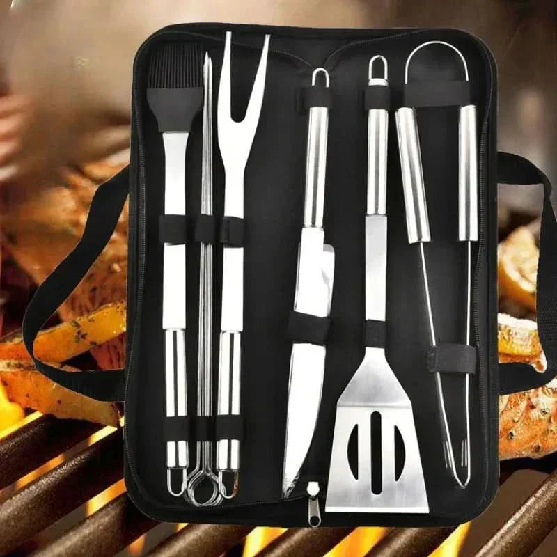 GrillMaster Pro Stainless Steel BBQ Tool Collection