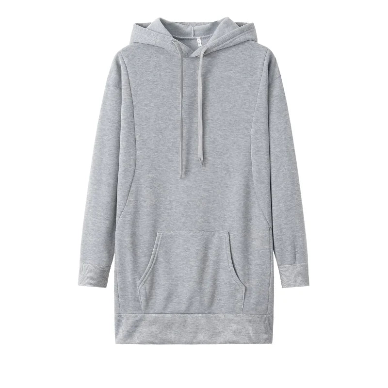 Hoodie Dress | Oversized Fit | Comfortable Casual Wear | Polyester