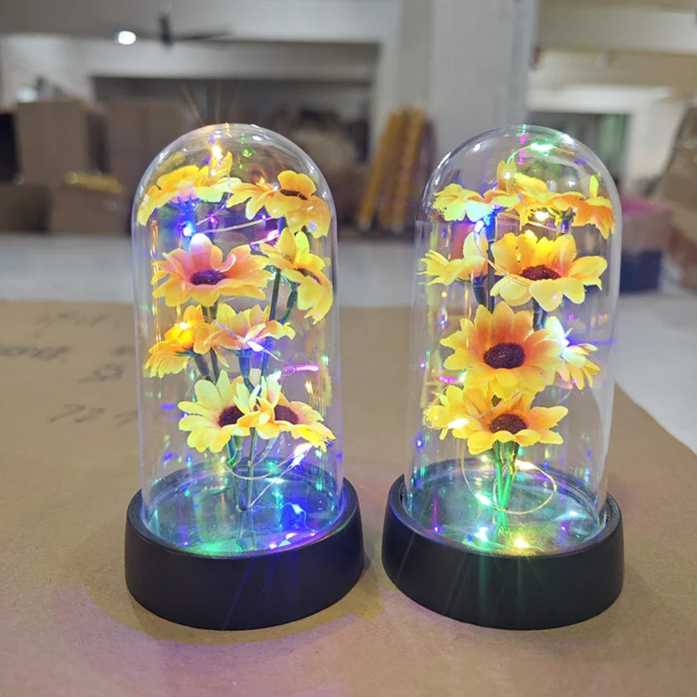 Charming Floral LED Table Lamp for Celebrations