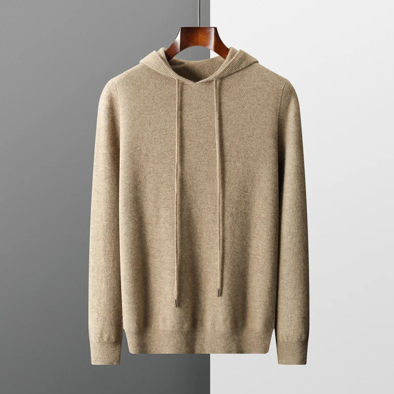 Cozy Merino Wool Hoodie: Elegant Comfort for Chilly Days