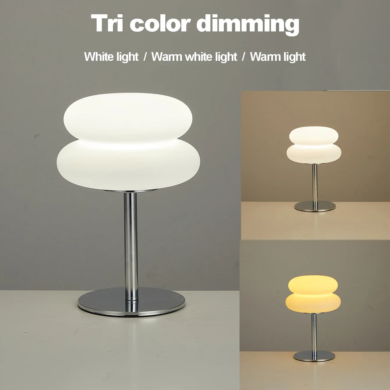 Versatile USB-Powered Dimmable Table Lamp with 3 Color Settings