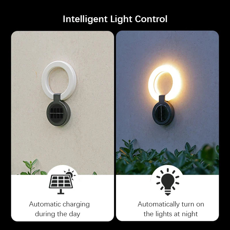 Adjustable 360° Lamp Head Solar Outdoor Light for Gardens