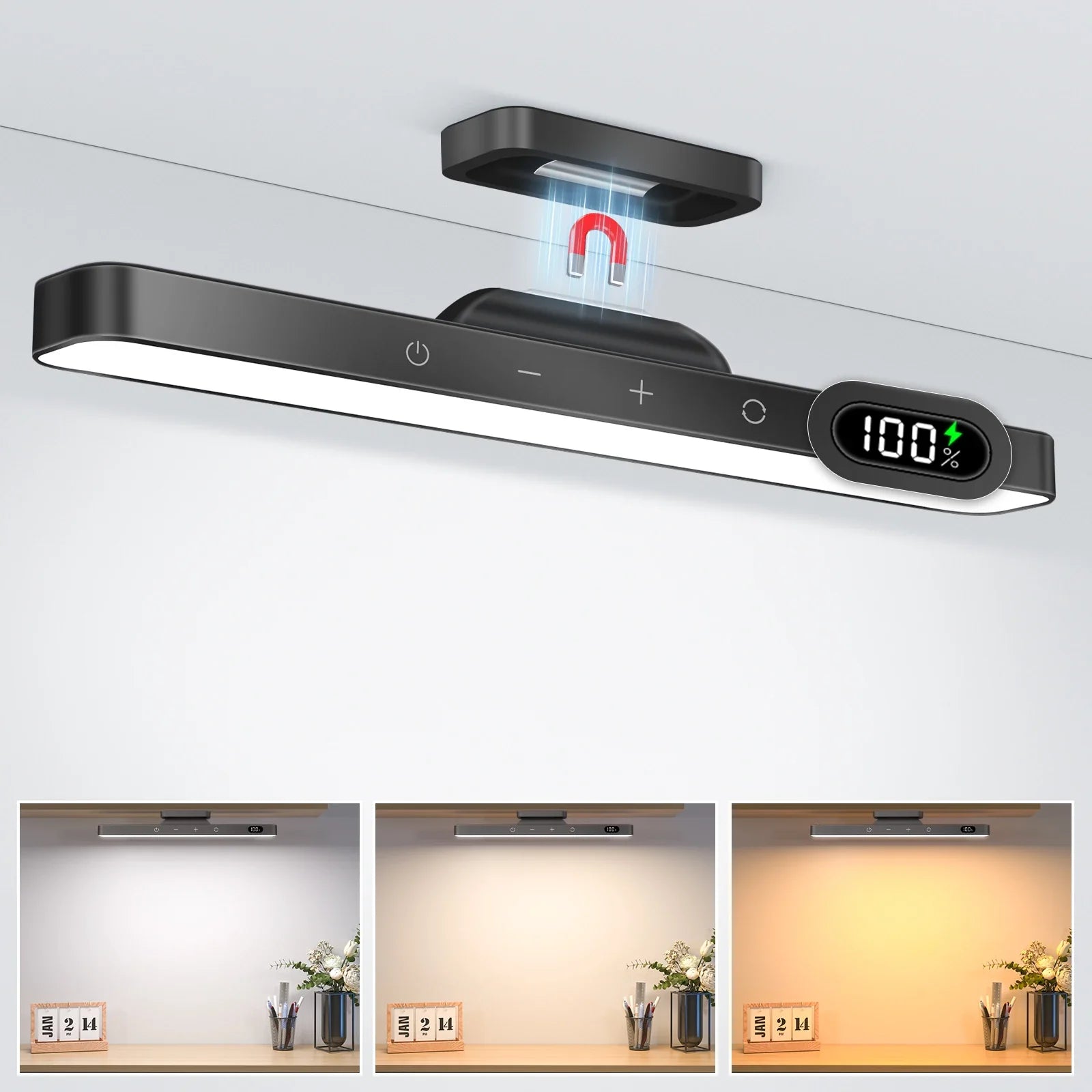 Cordless Adjustable LED Night Lamp – 3 Color Options for Any Room