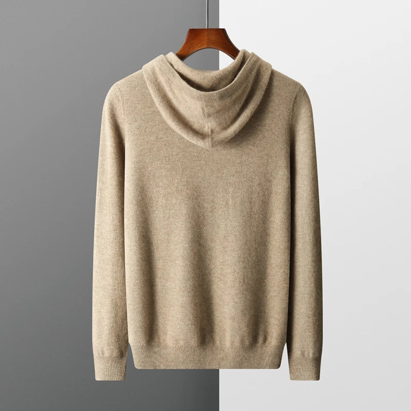 Cozy Merino Wool Hoodie: Elegant Comfort for Chilly Days