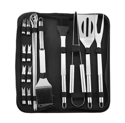 GrillMaster Pro Stainless Steel BBQ Tool Collection