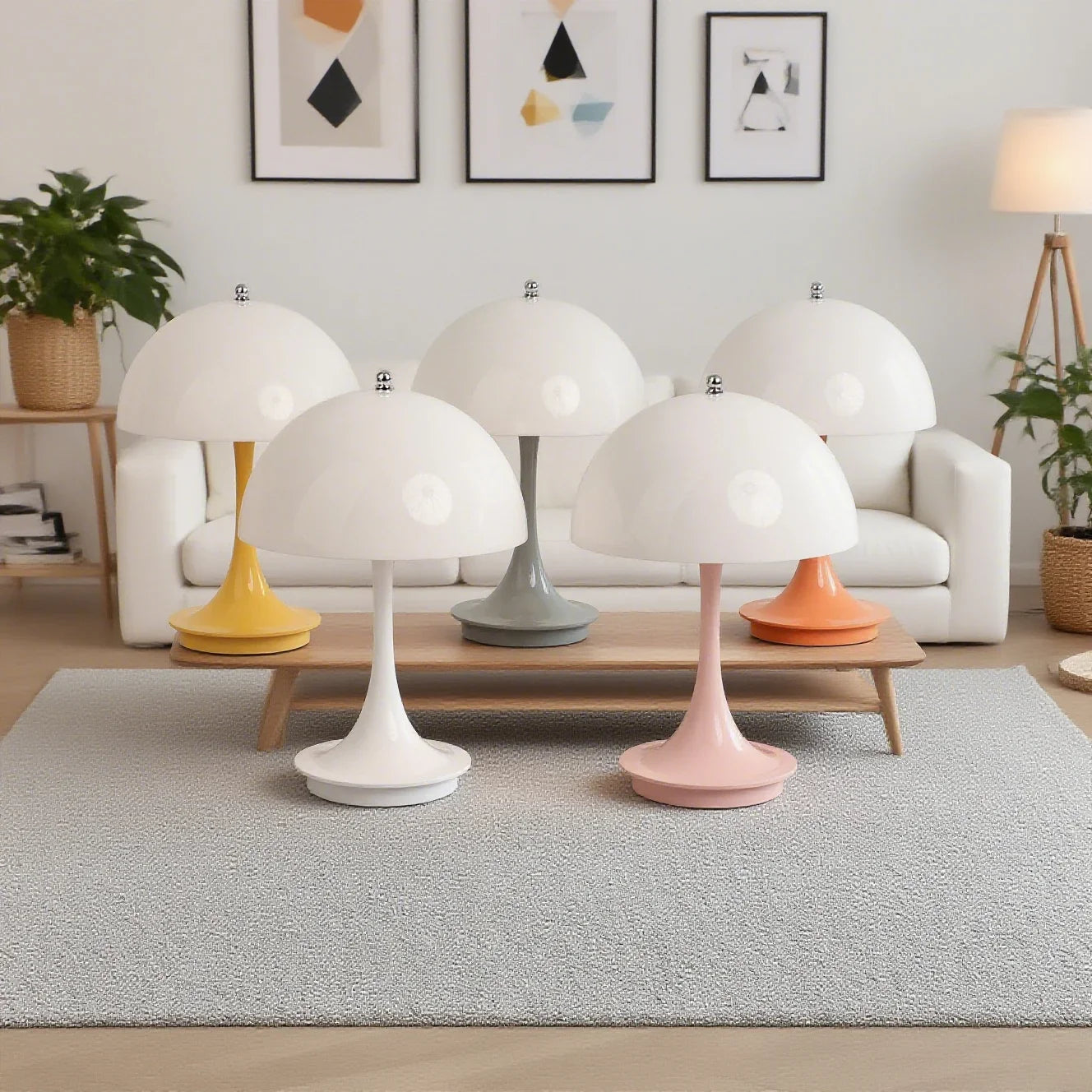 Versatile Touch-Control LED Table Lamp with Rechargeable Battery