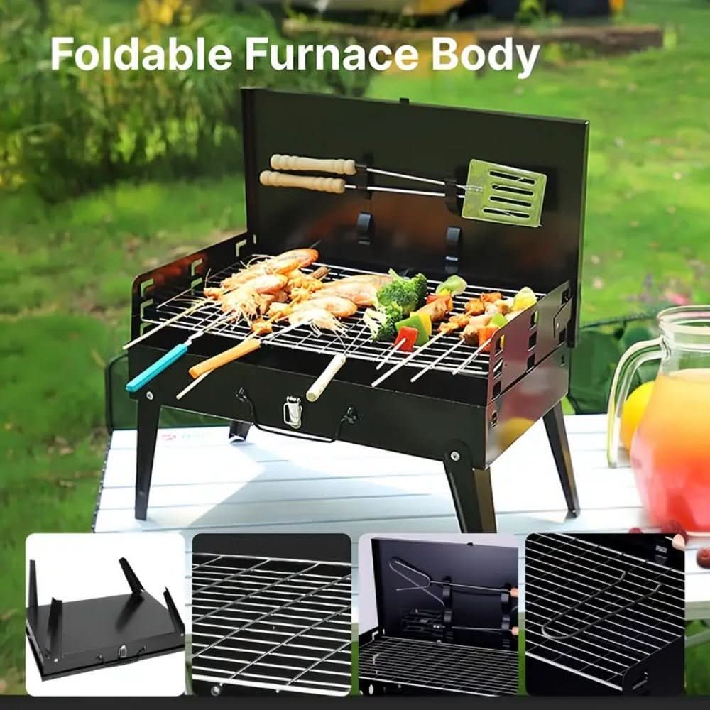 EcoGrill Portable Steel Barbecue for Outdoor Adventures