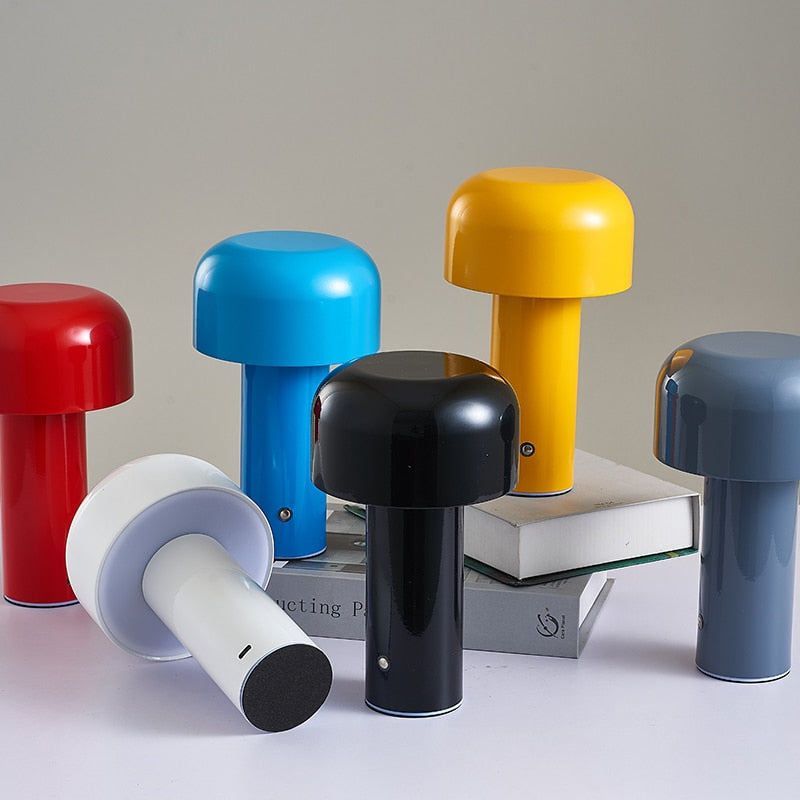LunaGlow Wireless Mushroom-Shaped Ambient Table Lamp