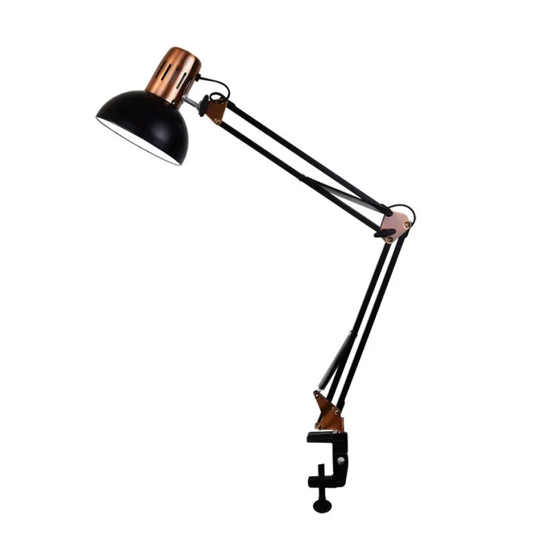 Adjustable LED Desk Lamp with Clamp and Swing Arm Design