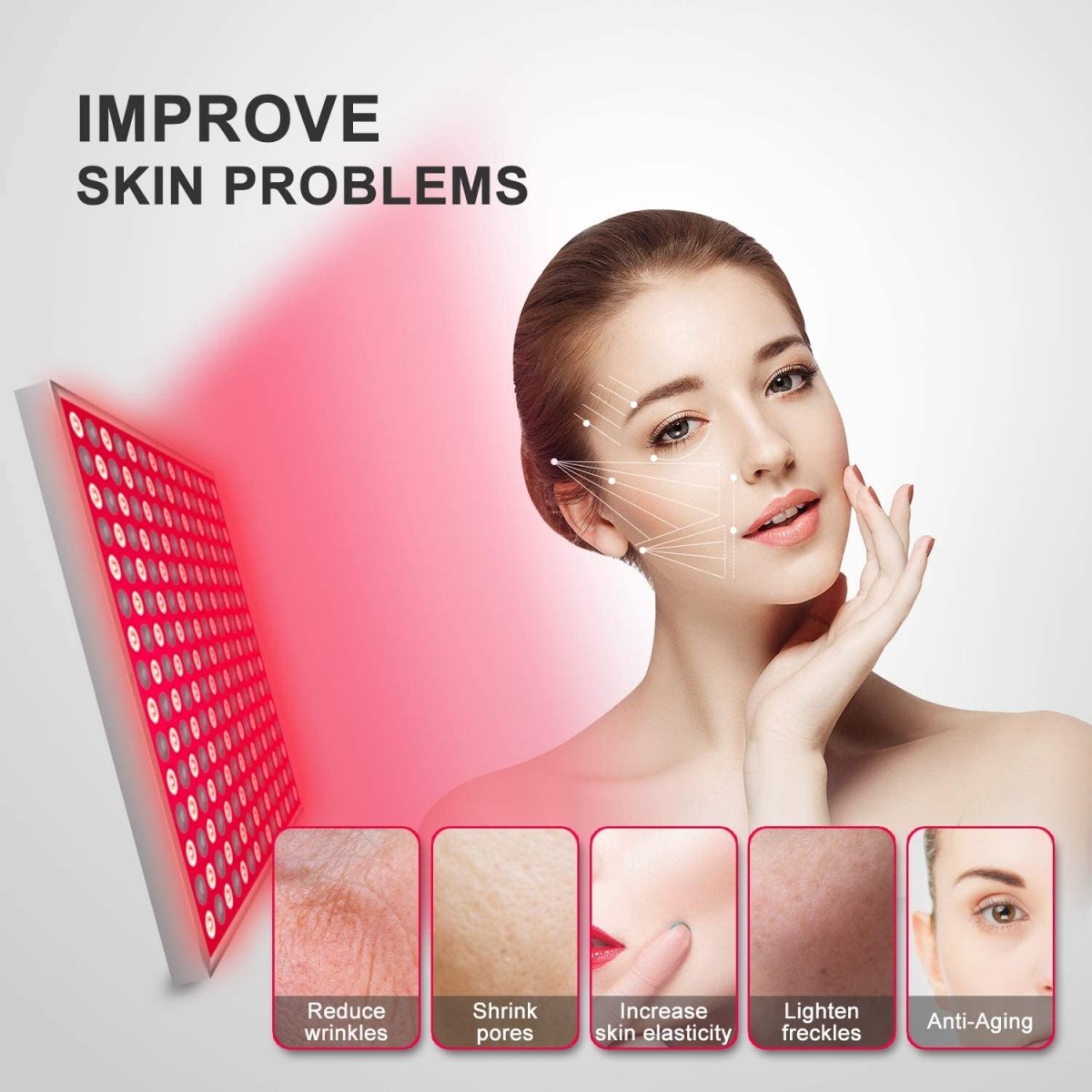 RadiantEase Infrared Light Therapy Panel for Skin and Relaxation