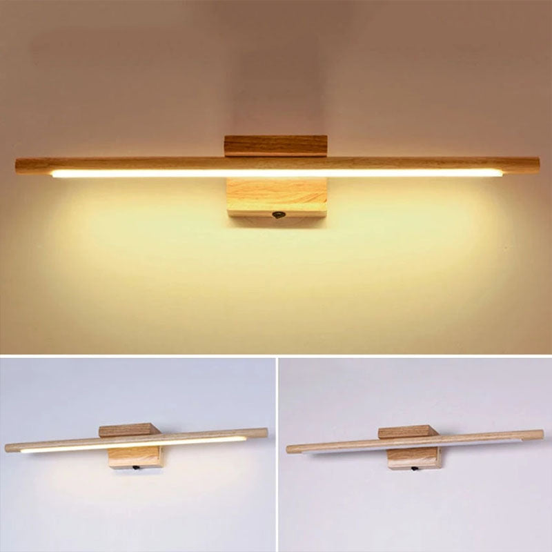 Taavita Wooden Wall Lamp Bathroom
