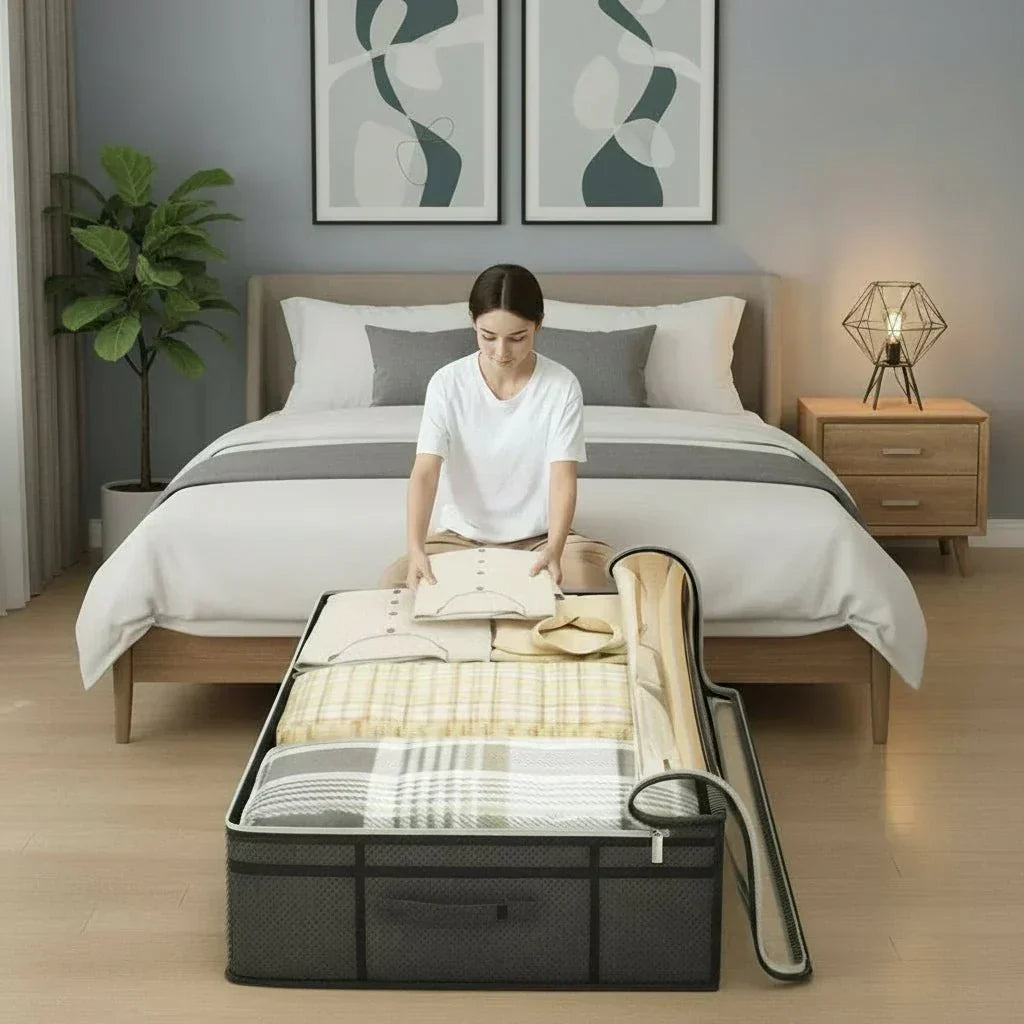 MaxiStore Foldable Underbed Organizer with Spacious Design