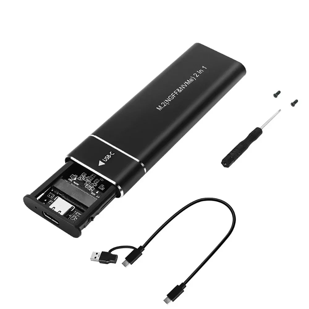 Portable M.2 SSD Storage Case with USB 3.1 Connectivity