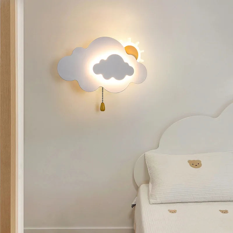 Taavita Wall Lamp Children's Room with Pull Switch
