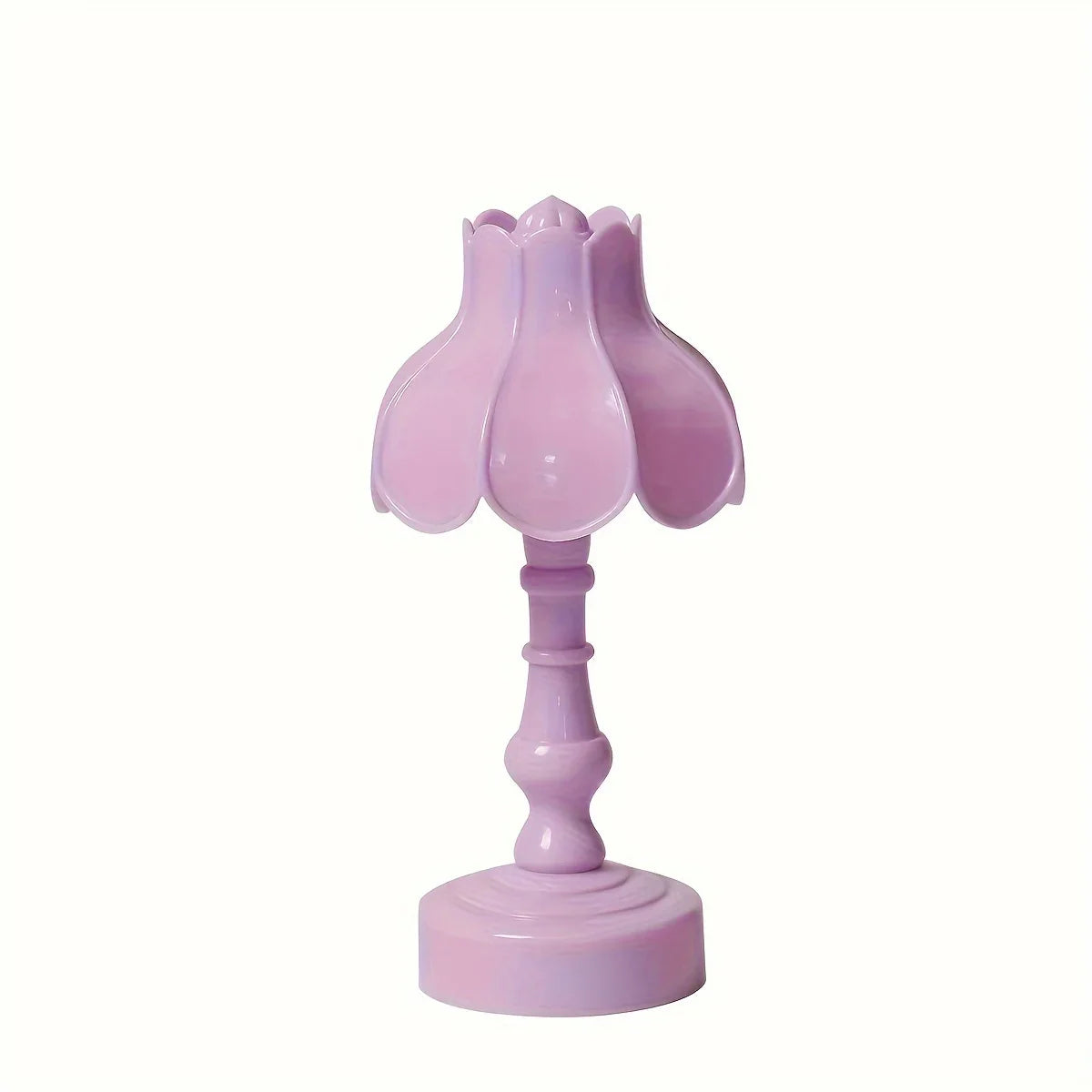 Serene Blossom LED Night Lamp - Modern Battery-Powered Table Light