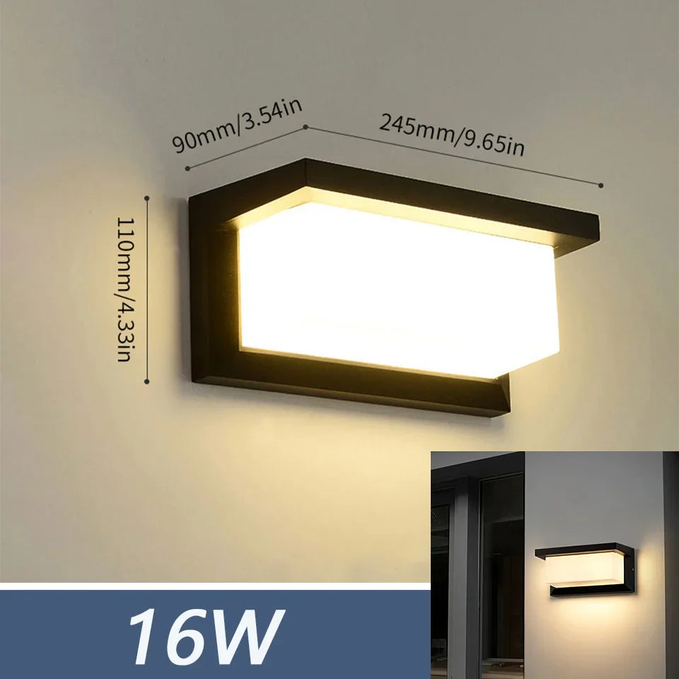 Smart Motion-Activated Outdoor Wall Lamp – Weatherproof & Efficient