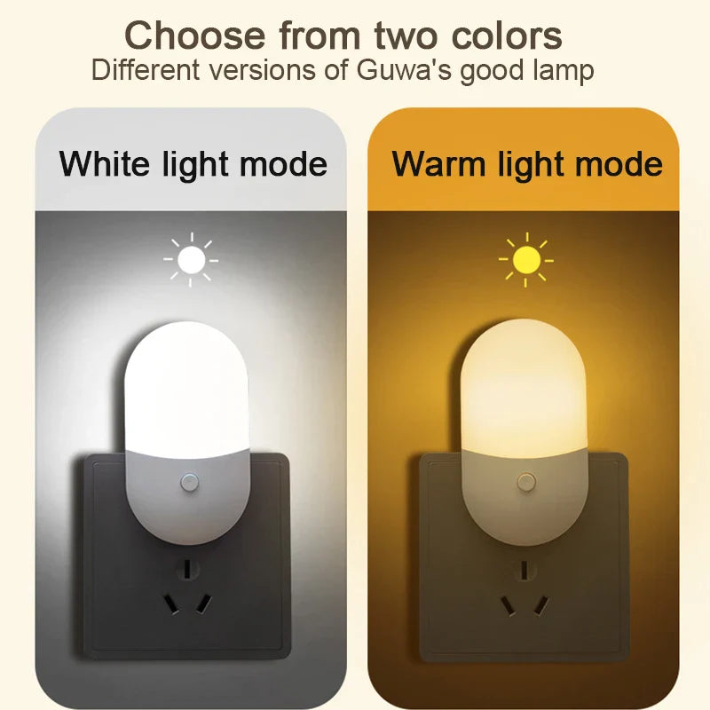 Plug In LED Night Light Eye Protection Bedside Lamp Baby Feeding Living Room
