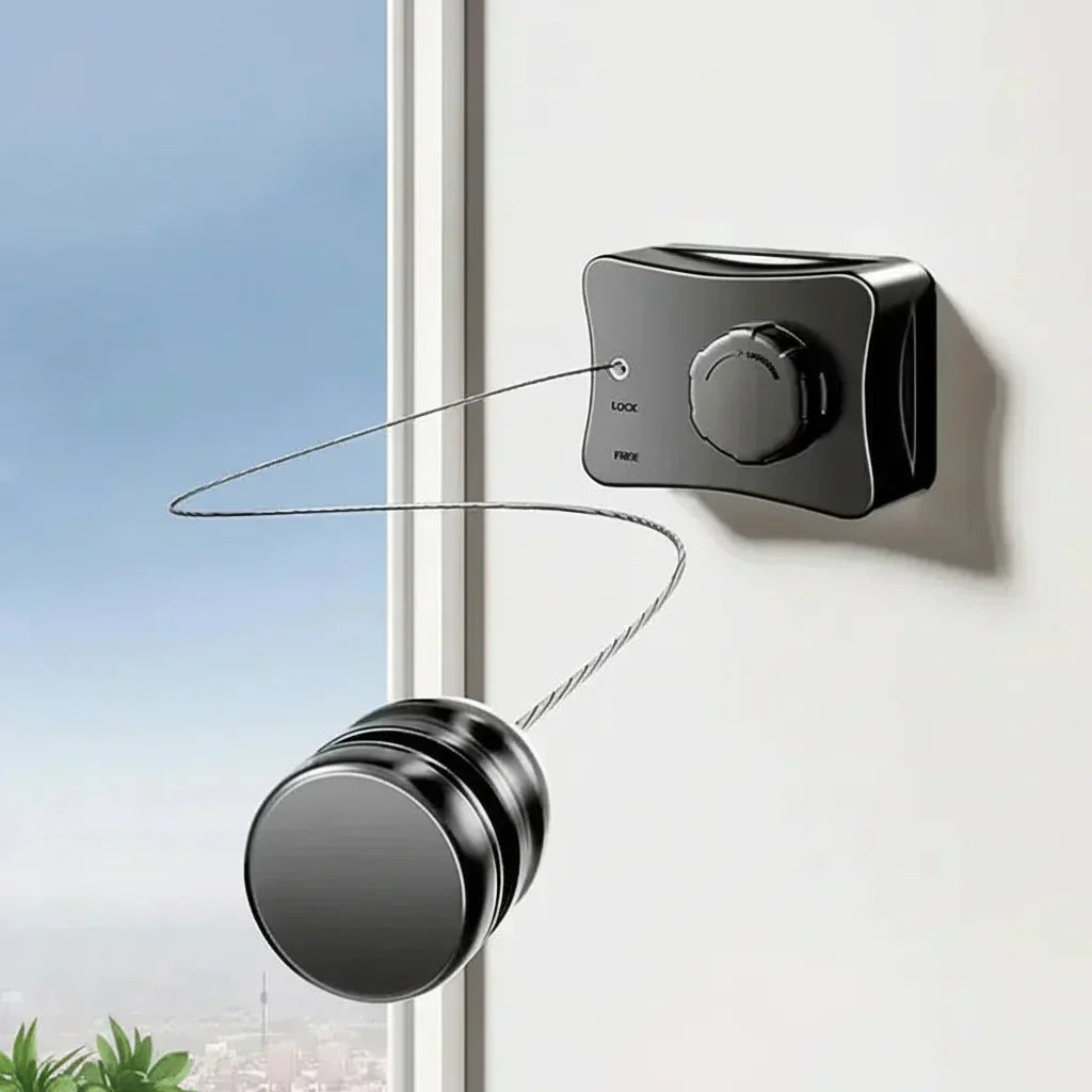 Compact Retractable Laundry Drying System for Small Spaces