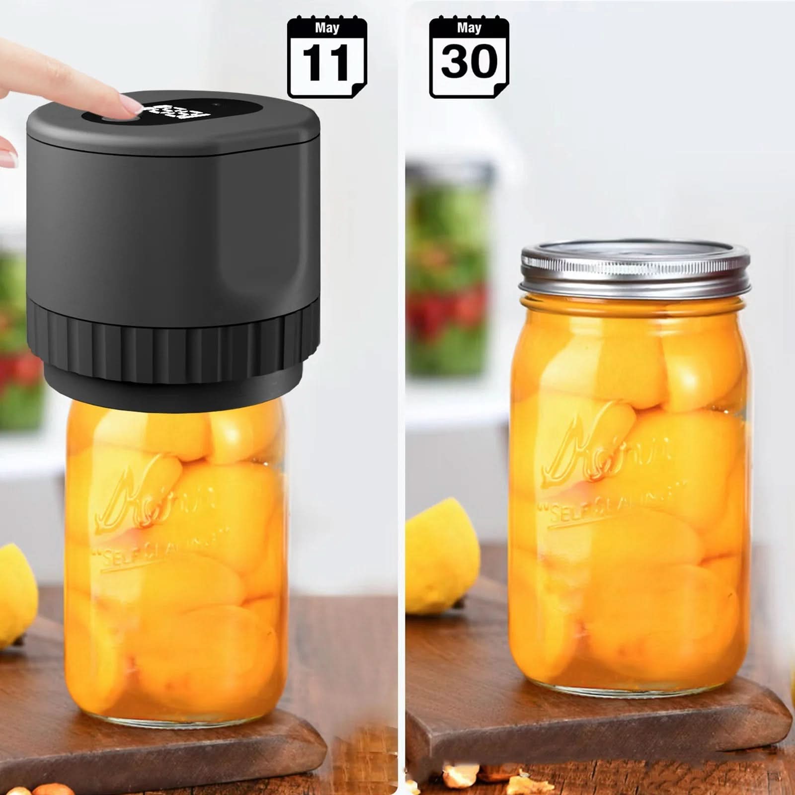 EcoSeal Portable Food Vacuum Sealer for Jars and Bottles