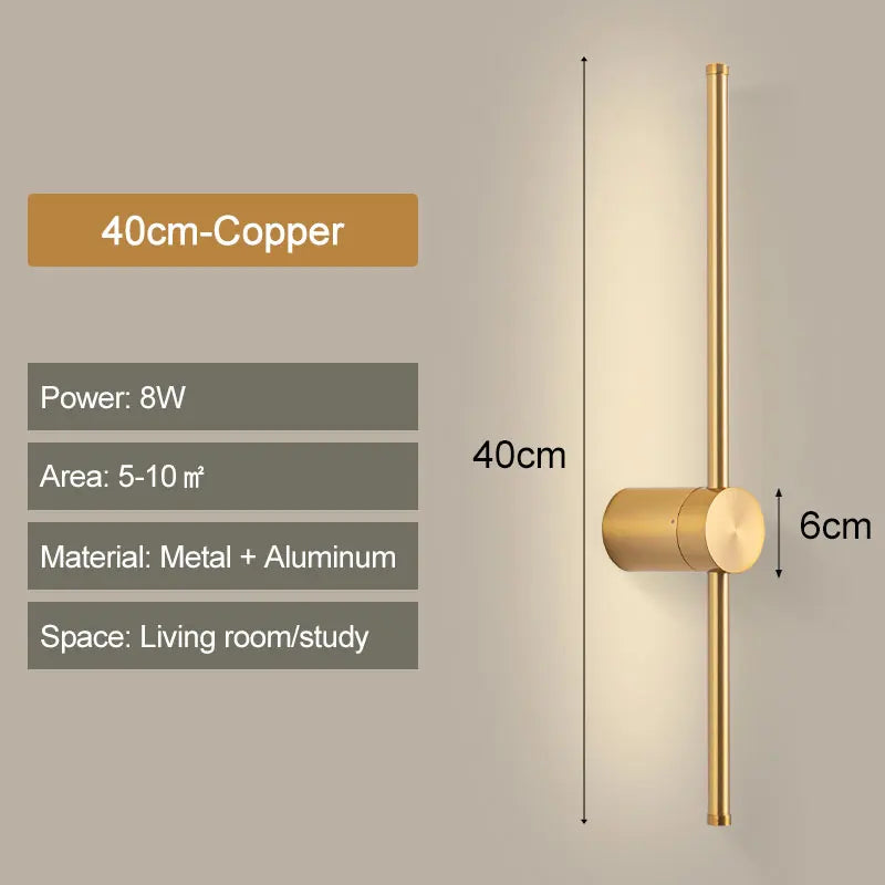 Taavita Wall Lamp Rod Black - Elegant Design for Your Home