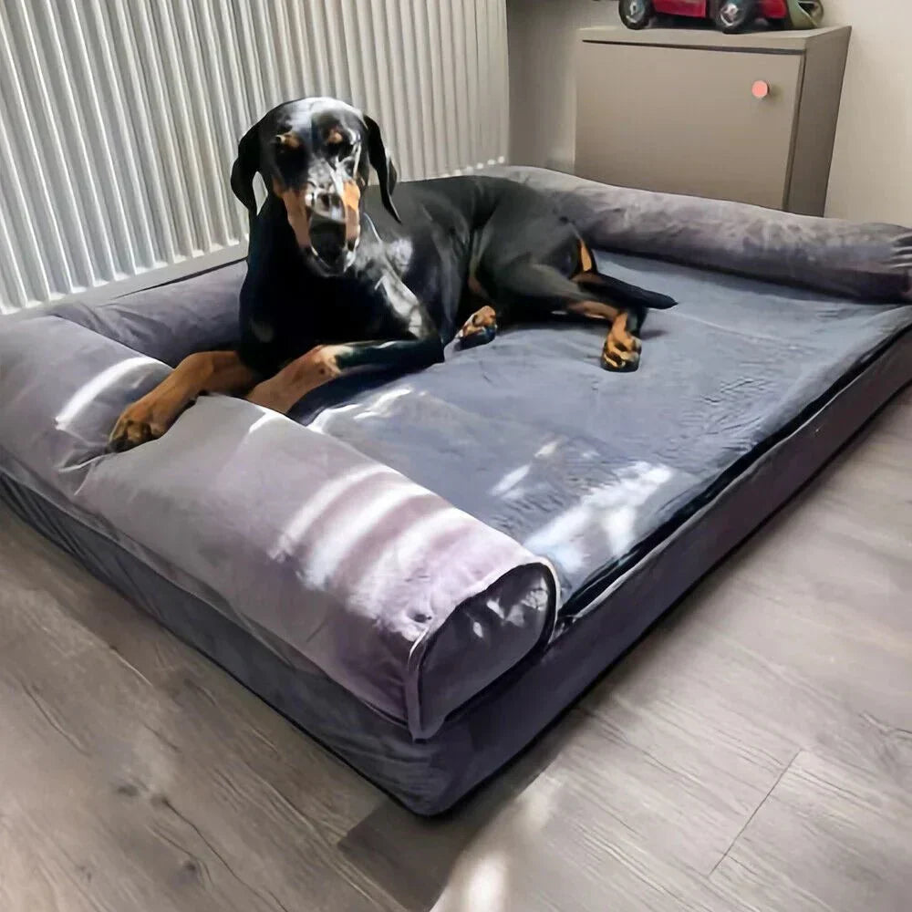 SerenePaw Orthopedic Memory Foam Dog Bed with Water-Resistant Cover