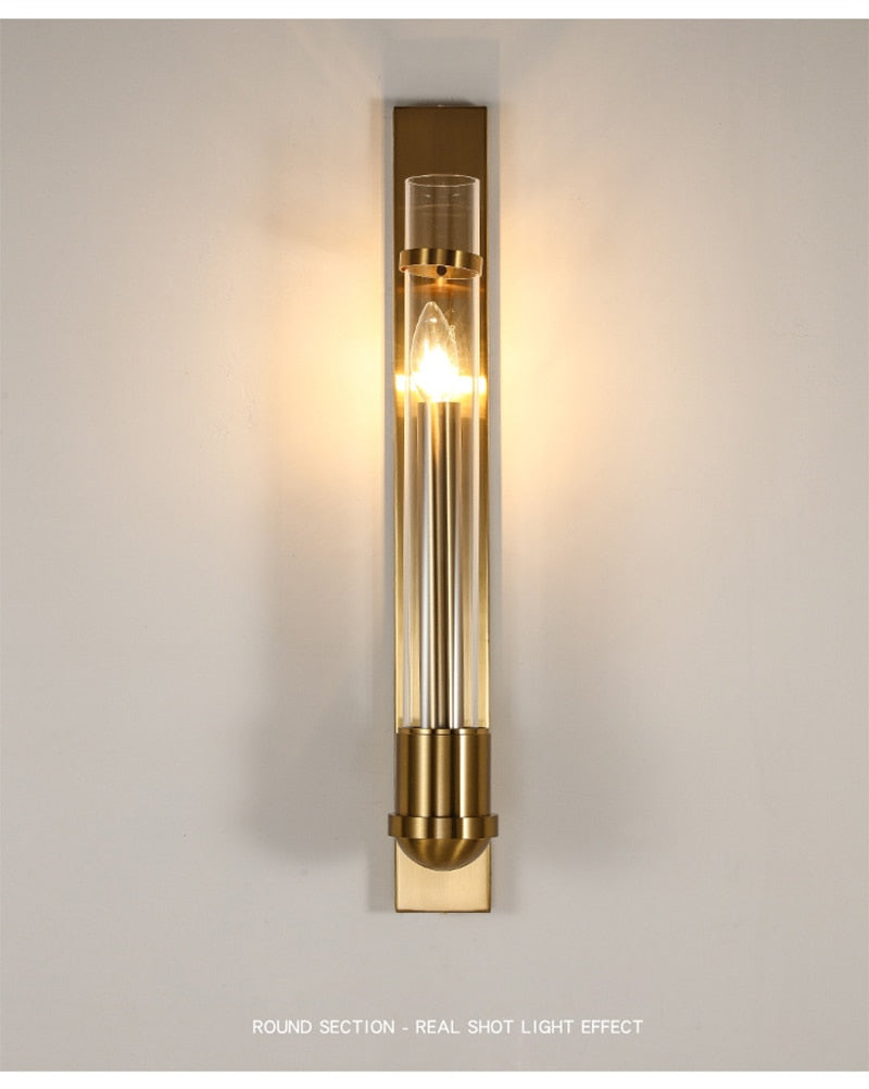Aurora Luxe Dual-Glow LED Wall Sconce in Gold Finish