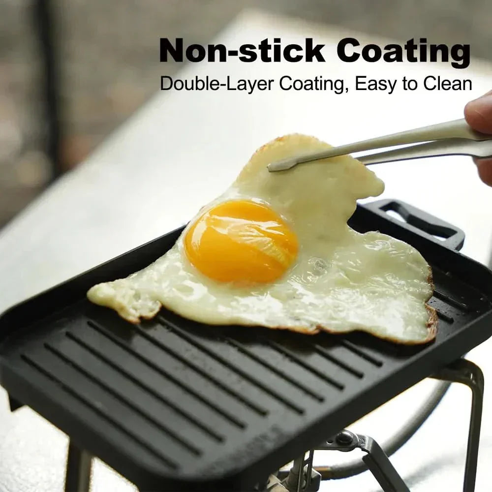 Compact Adventure Grill Plate Set for On-the-Go Cooking