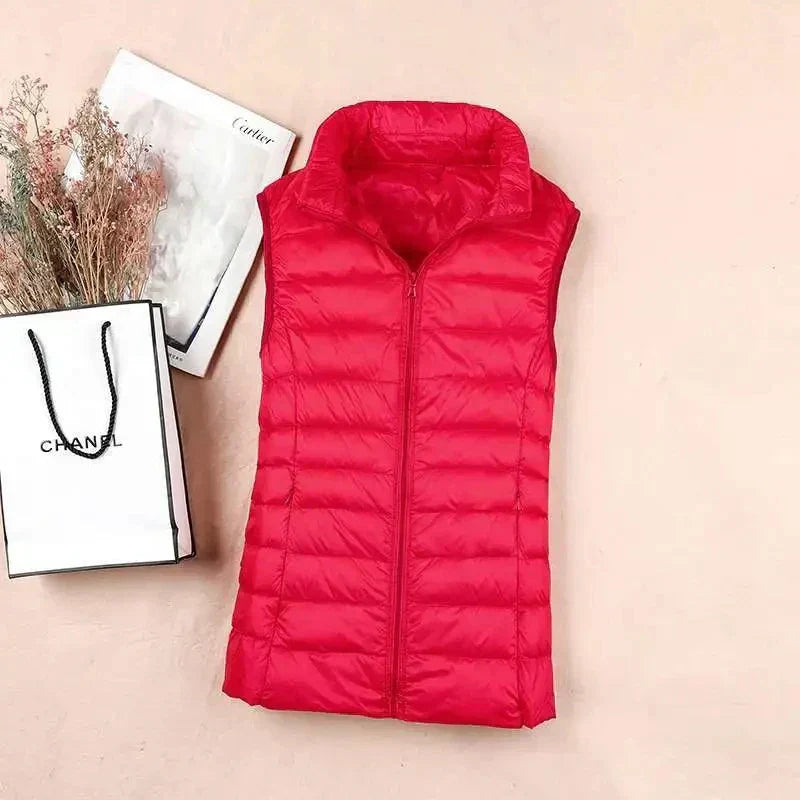 ChicSleeve Women's Lightweight Down Vest for Cold Weather