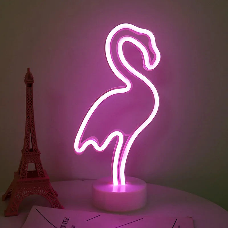 Charming LED Table Lamp with USB & Battery Options for Any Space